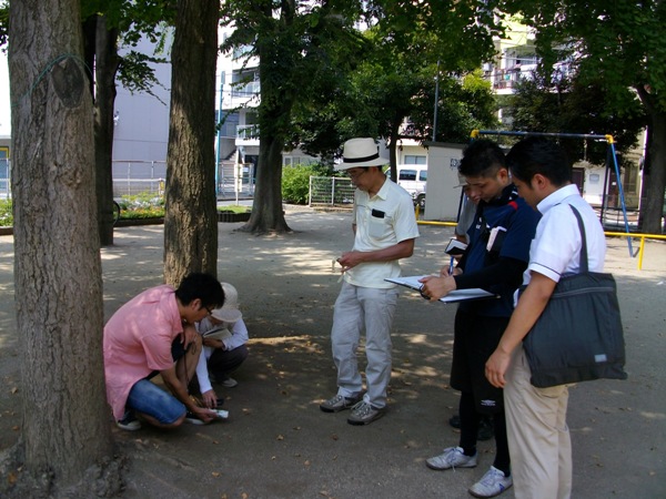 日本共産党杉並区議団独自放射線量測定(2011.08.13)