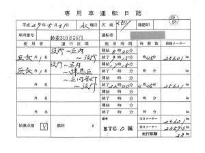 日本共産党_杉並区議会議員_富田たく_区政報告ニュース_154_杉並区長_専用車運転日誌20170531